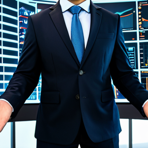 Home 14 A professional male risk manager in a modest business suit, standing in a modern, high-tech office with large, intricate holographic data visualizations displaying complex financial risk metrics and predictive analytics. The scene highlights advanced AI-driven insights and digital transformation in action. The subject is fully clothed, appropriate attire, safe for work, perfect anatomy, correct proportions, well-formed hands, natural body proportions, professional photography, high quality, appropriate content, family-friendly.