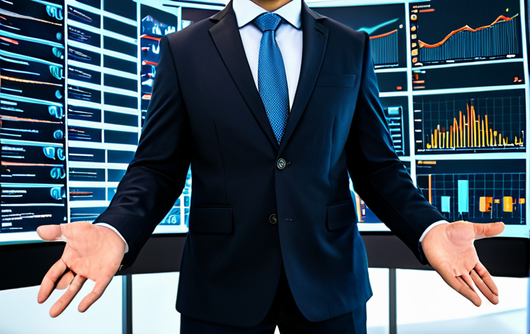 A professional male risk manager in a modest business suit, standing in a modern, high-tech office with large, intricate holographic data visualizations displaying complex financial risk metrics and predictive analytics. The scene highlights advanced AI-driven insights and digital transformation in action. The subject is fully clothed, appropriate attire, safe for work, perfect anatomy, correct proportions, well-formed hands, natural body proportions, professional photography, high quality, appropriate content, family-friendly.